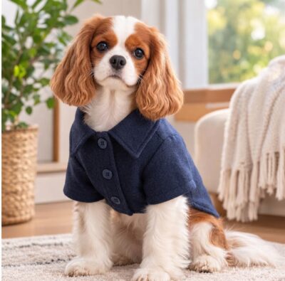 Gemini_Generated_Image_gac0wggac0wggac0 Chaqueta de Invierno para Perro con Cuello y Botones – Azul Marino